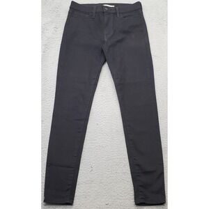Levi's Jeans Womens Size 29 Black Denim Dark Wash 720 High Rise Super Skinny Leg